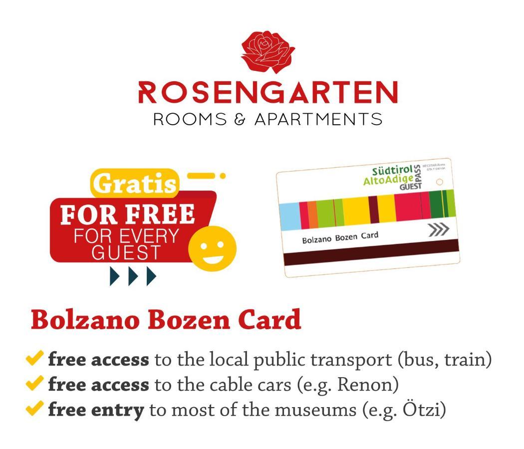 Rosengarten Rooms Больцано Екстер'єр фото